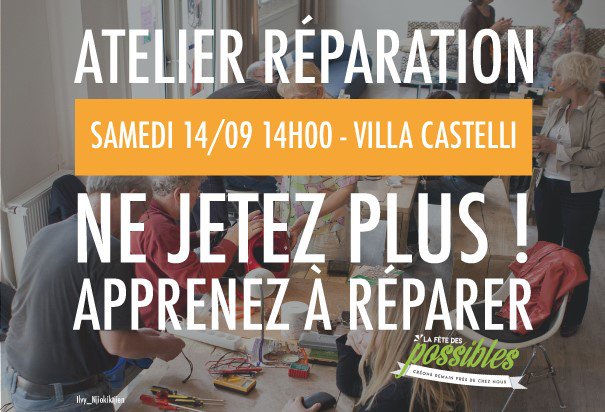 You are currently viewing Fête des Possibles 2019 – Atelier réparation